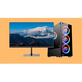 Геймърски Компютър Ryzen 3500, 16GB, RX 6600, 512GB, Монитор 100Hz